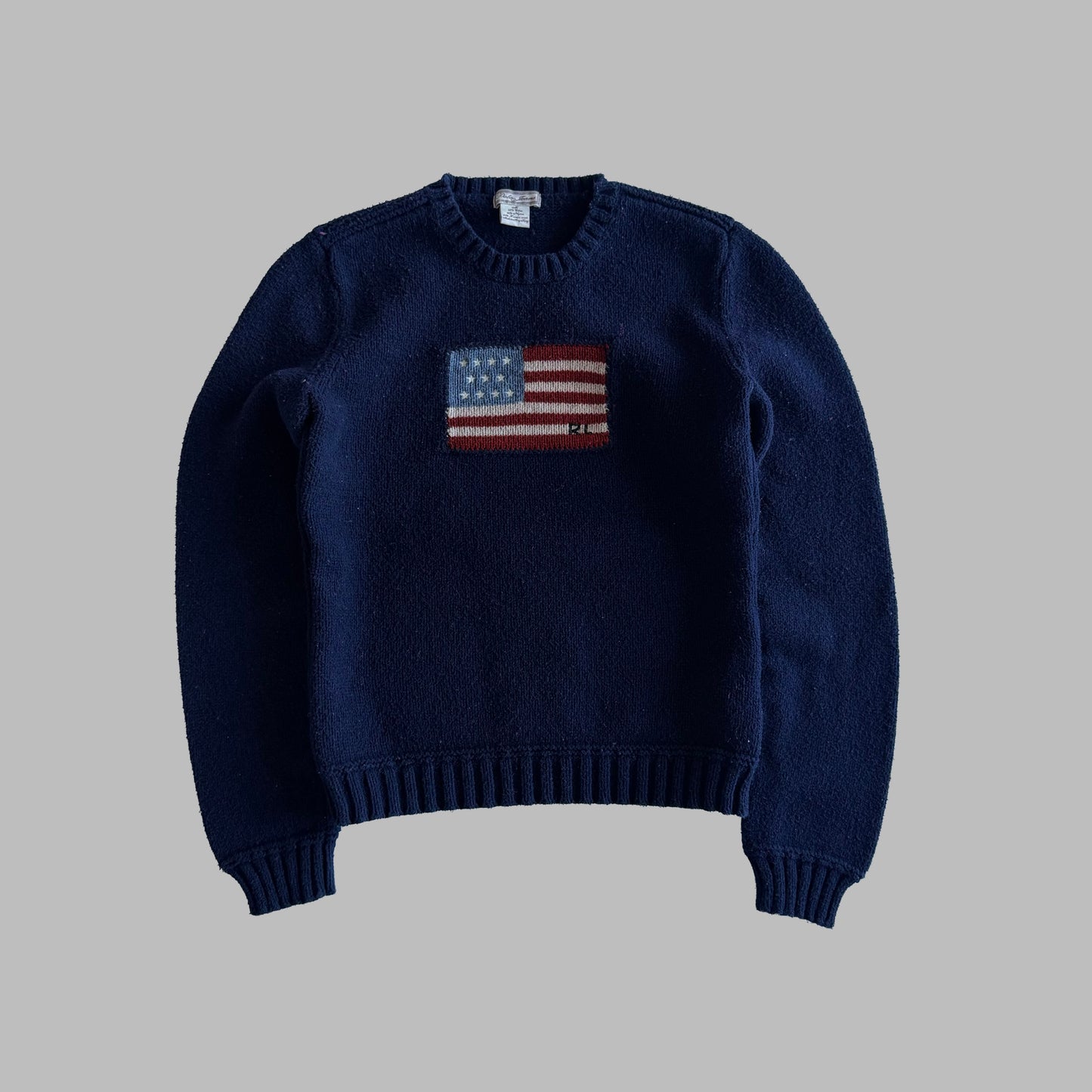 Y2K Polo Ralph Lauren Flag Heavy Knit - XS