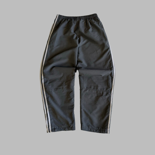 Y2K Adidas Three Stripe Wide Leg Track Pants - S
