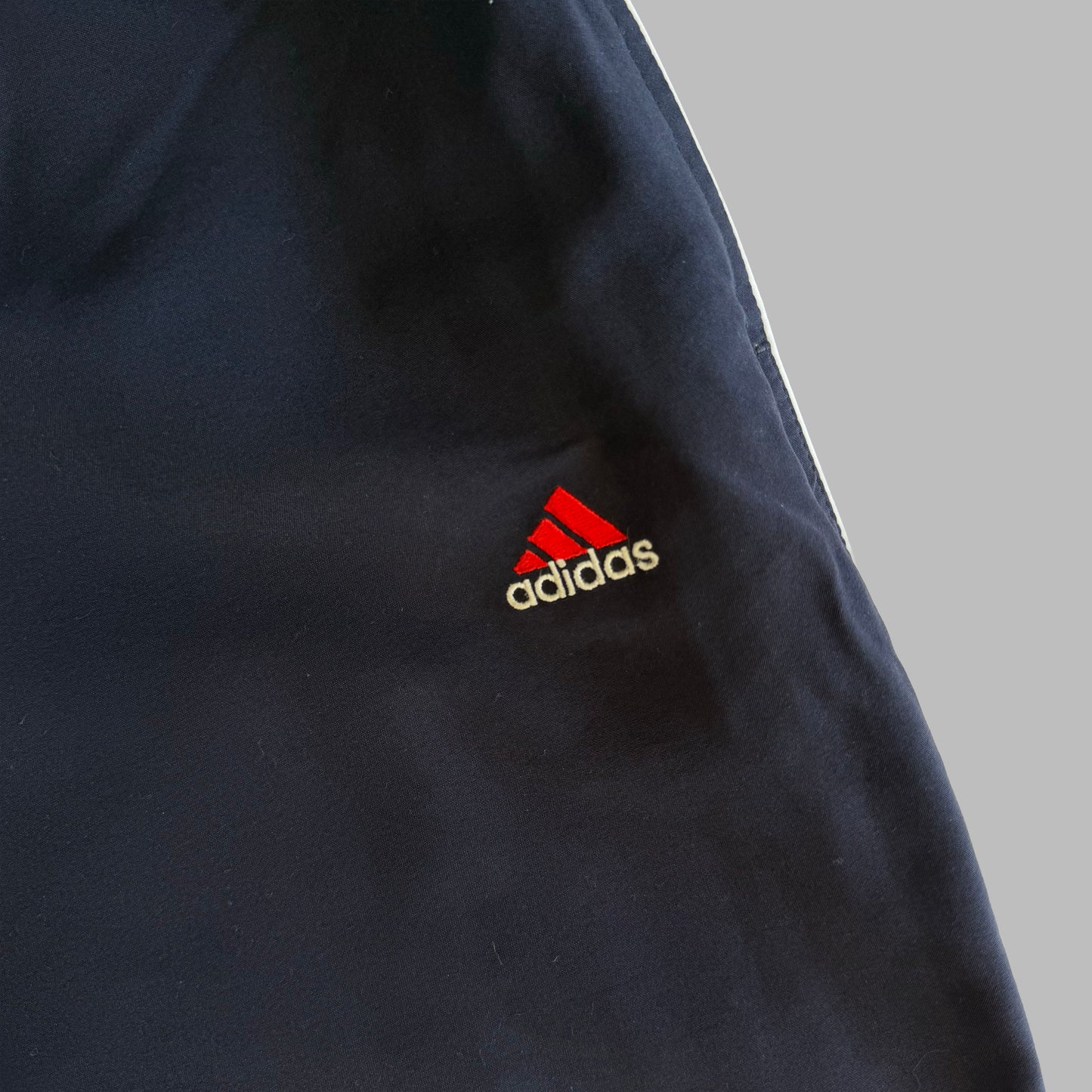 Y2K Adidas Stripe Wide Leg Track Pants - M