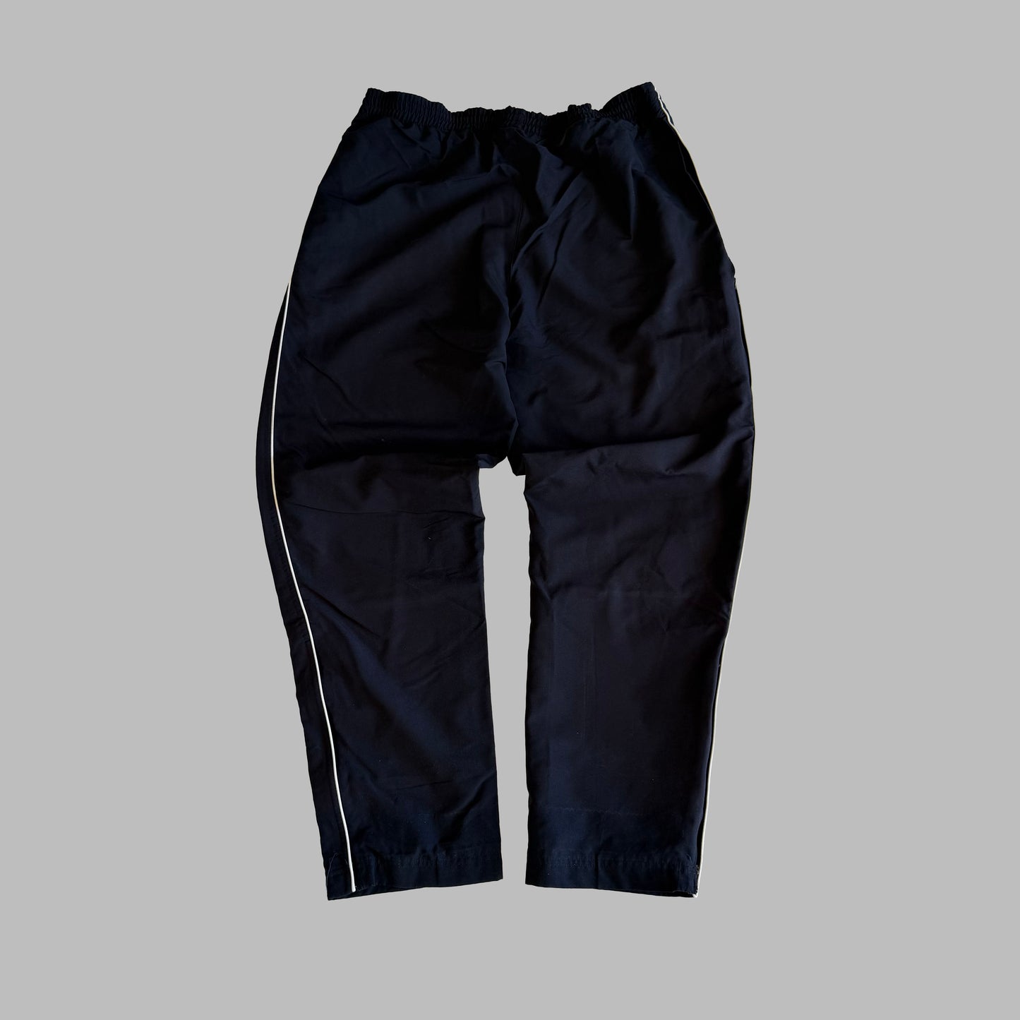Y2K Adidas Stripe Wide Leg Track Pants - M
