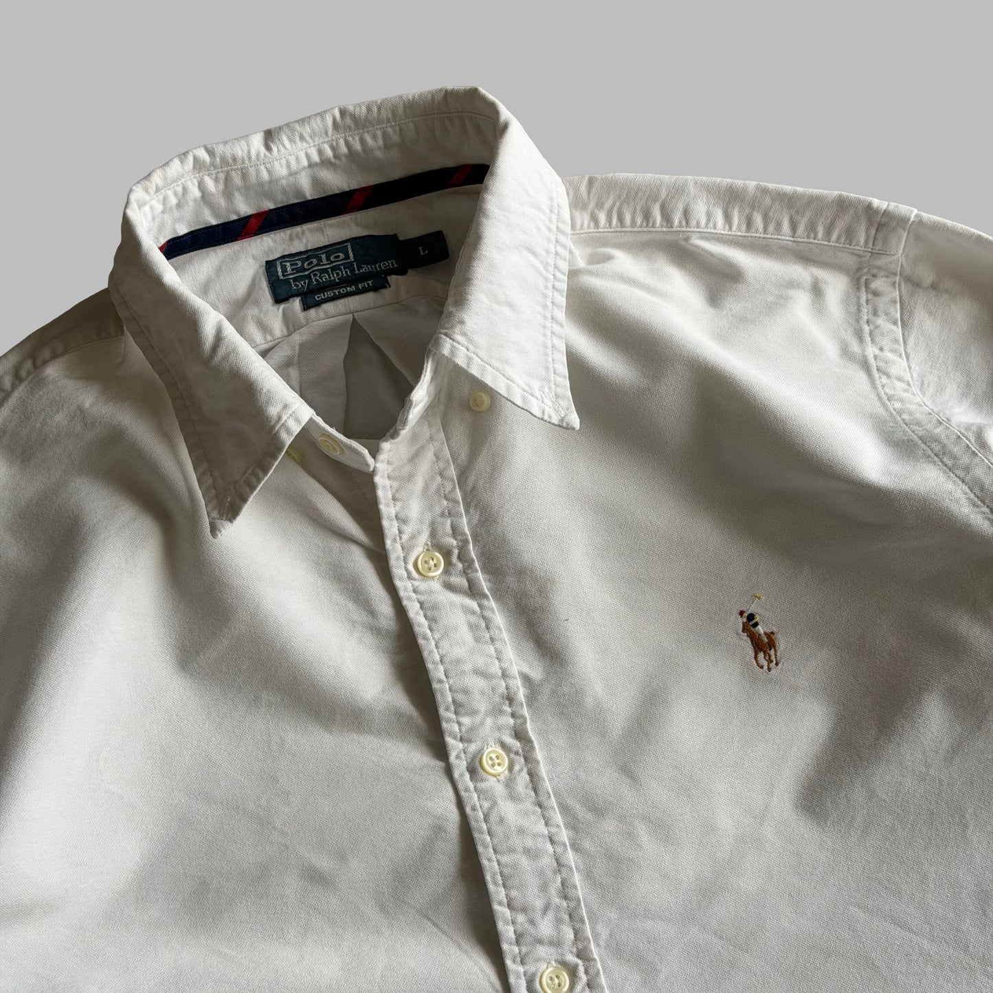 90s Polo Ralph Lauren Cotton  Button Up Shirt - L