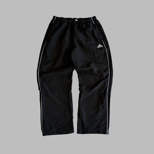 Y2K Adidas Stripe Wide Leg Track Pants - XL