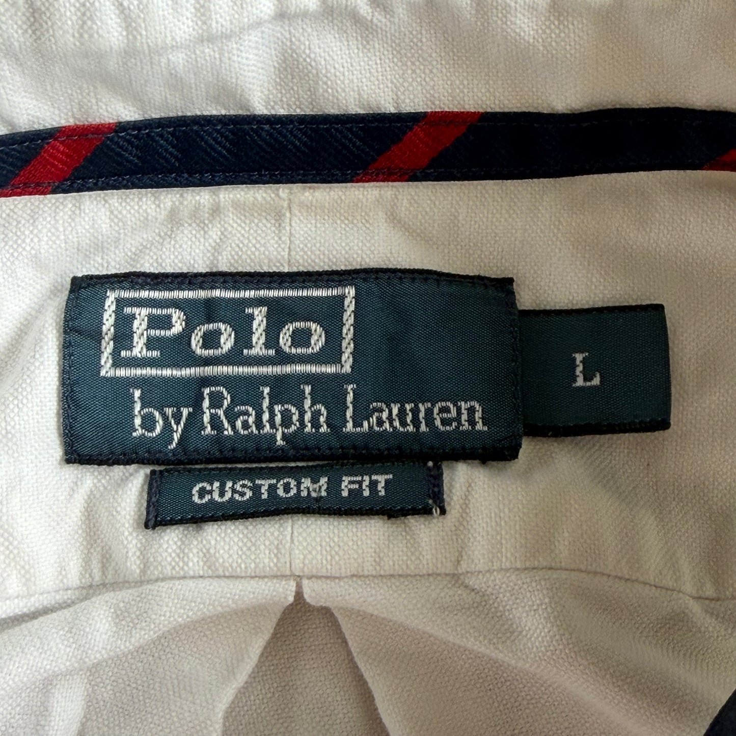 90s Polo Ralph Lauren Cotton  Button Up Shirt - L