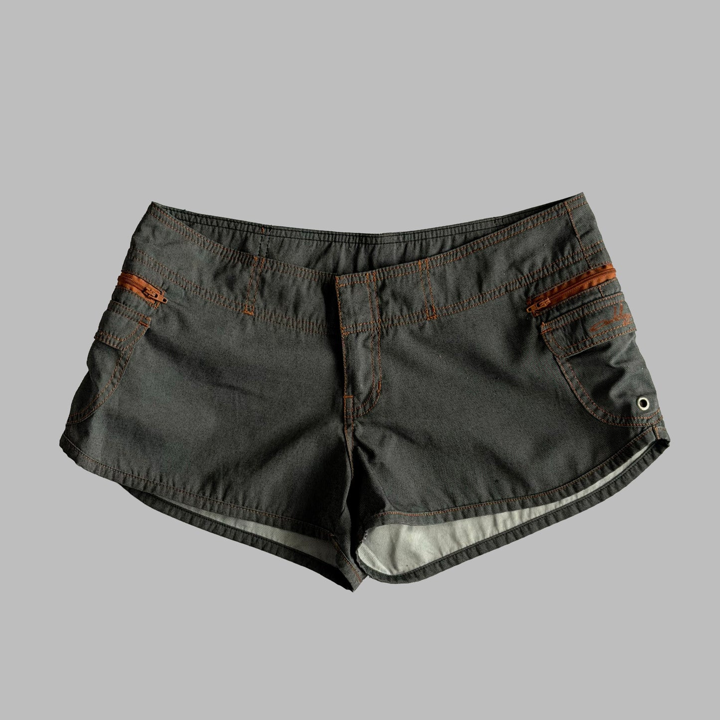 Y2K Oakley Low Rise Micro Shorts - S