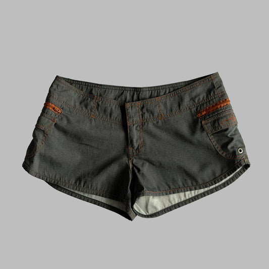 Y2K Oakley Low Rise Micro Shorts - S