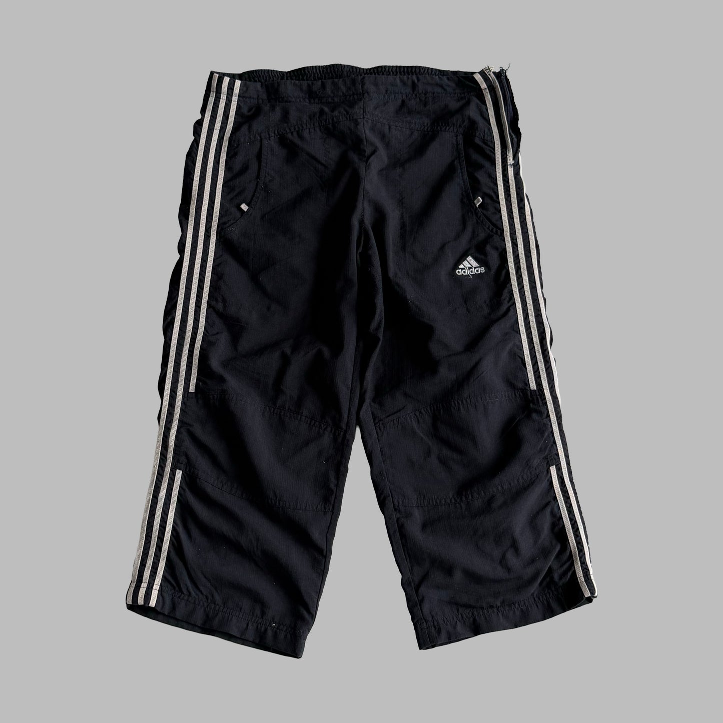 Y2K Adidas Three Stripe Capris - XS