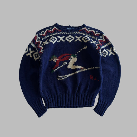 90s Polo Ralph LaurenSki Heavy Knit - S
