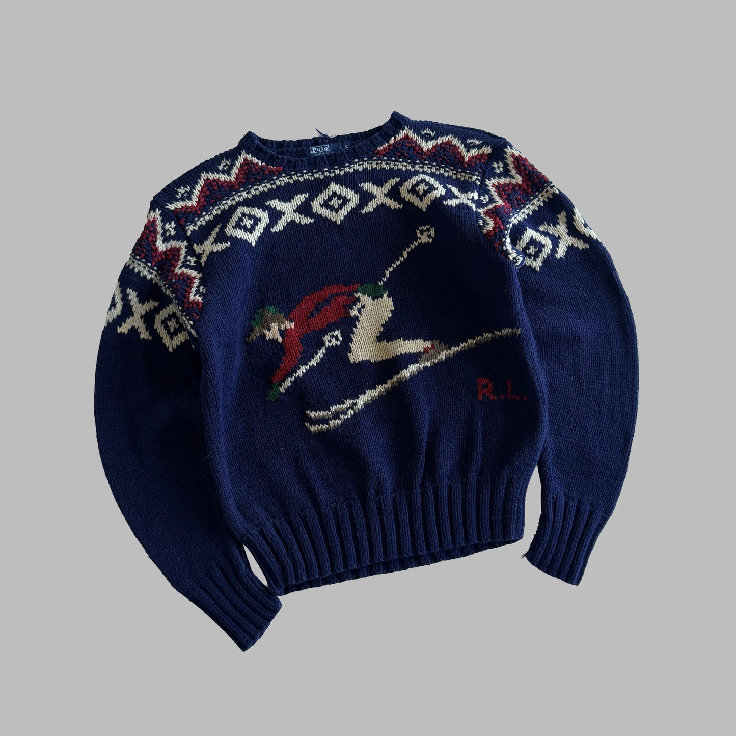 90s Polo Ralph LaurenSki Heavy Knit - S