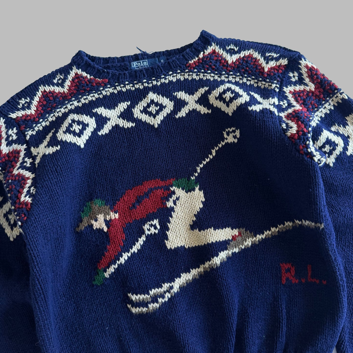90s Polo Ralph LaurenSki Heavy Knit - S