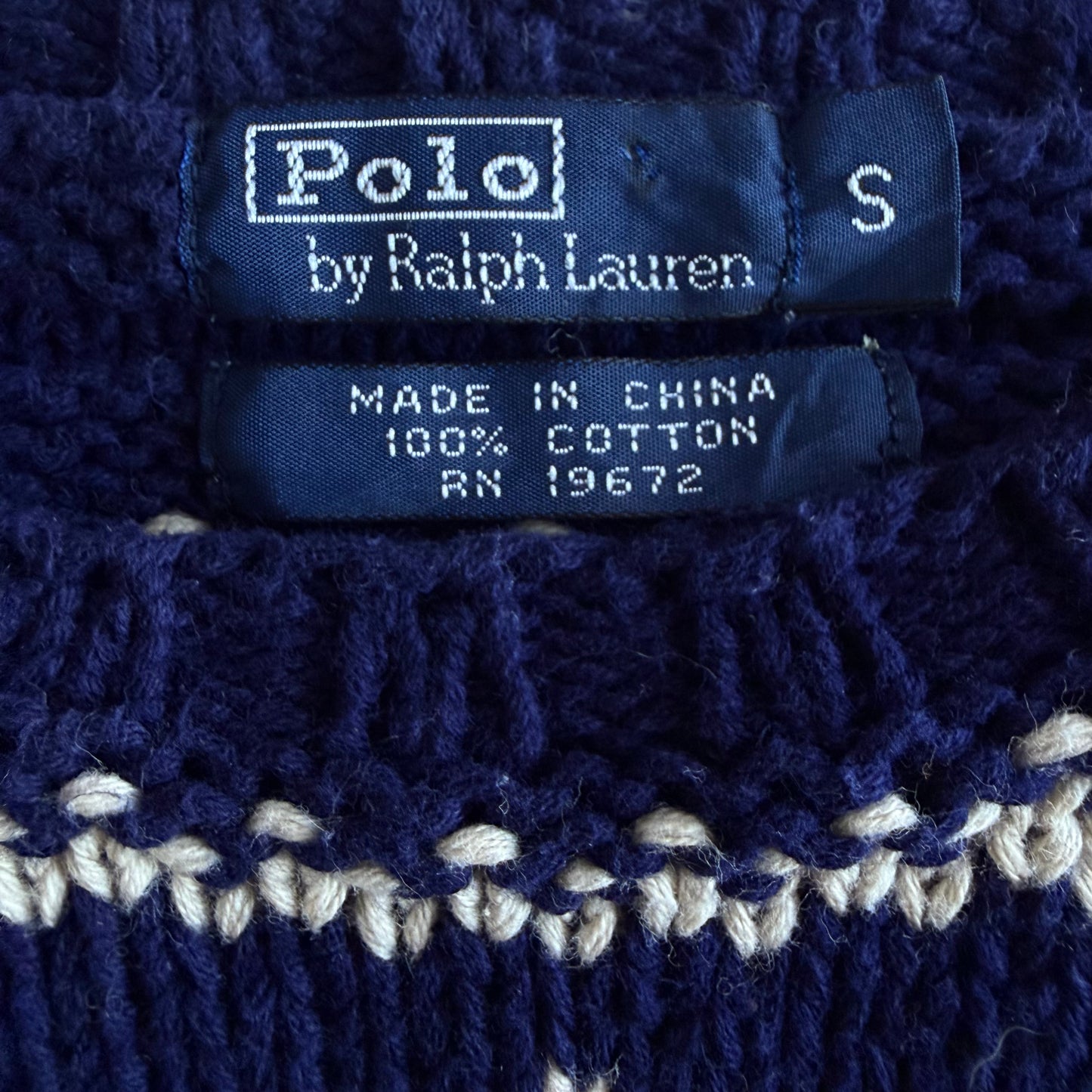 90s Polo Ralph LaurenSki Heavy Knit - S