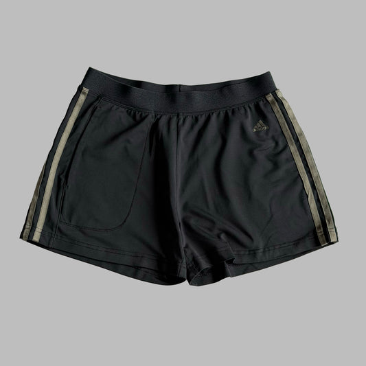 Y2K Adidas Three Stripe Mini Shorts - S