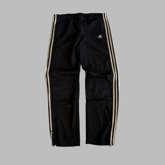 Y2K Adidas Three Stripe Straight Leg Track Pants - S