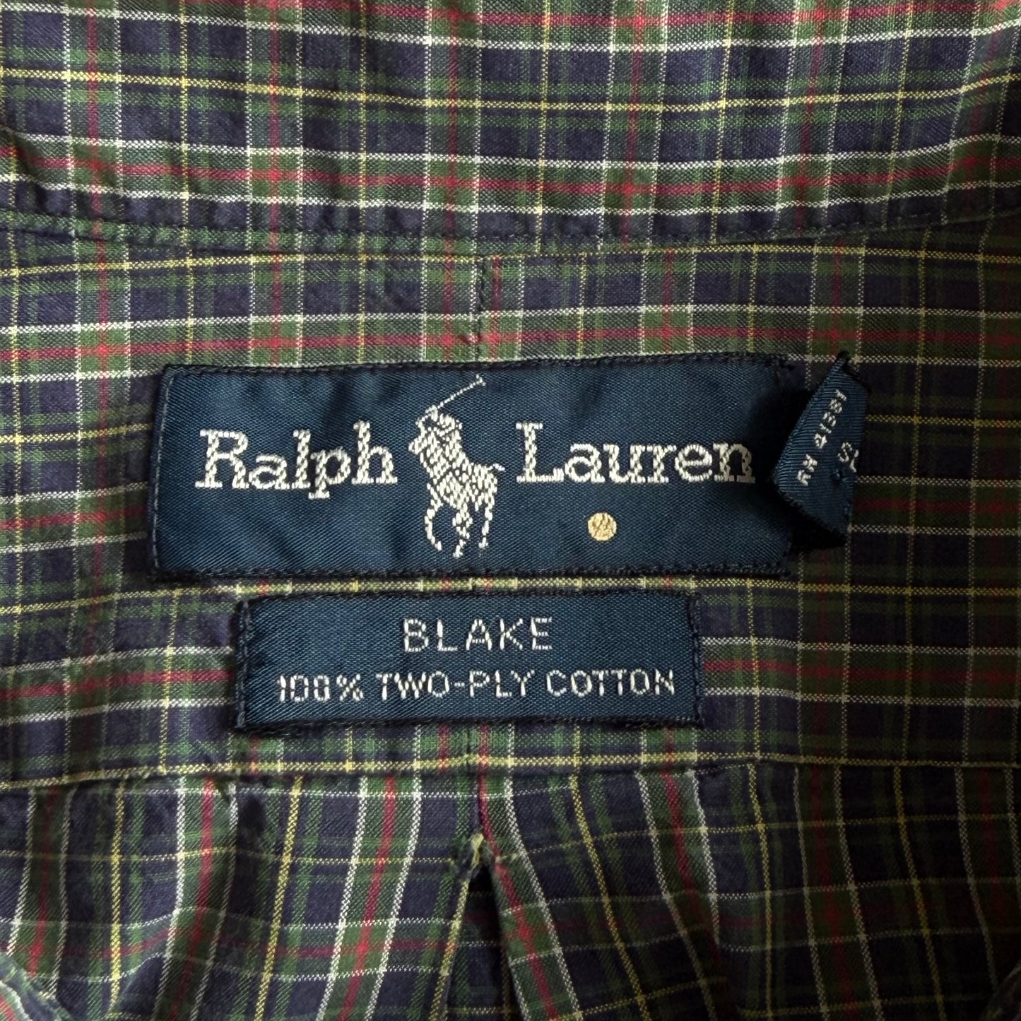 Y2K Polo Ralph Lauren Checkered Button Up Shirt - XXL