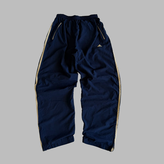 90s Adidas Three Stripe Baggy Track Pants - S