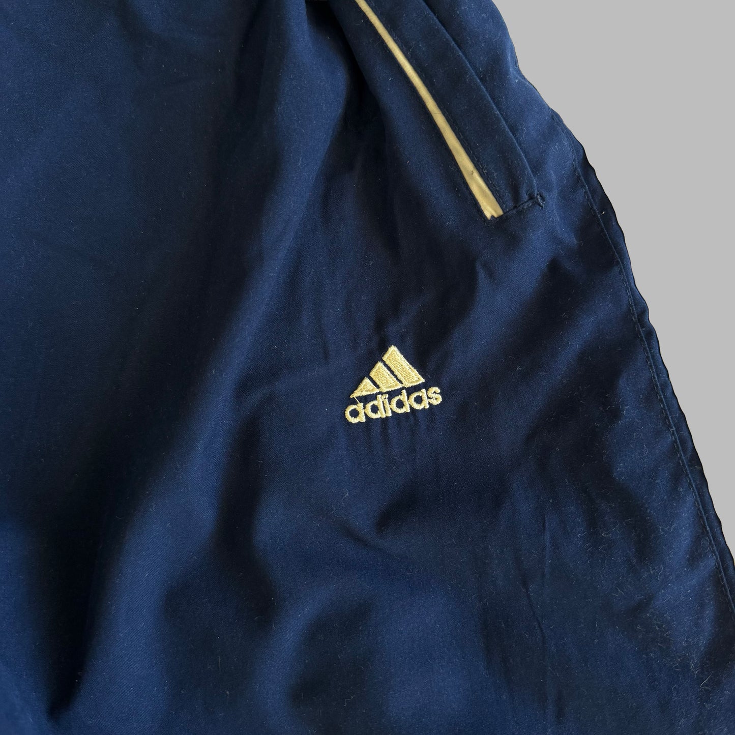 90s Adidas Three Stripe Baggy Track Pants - S