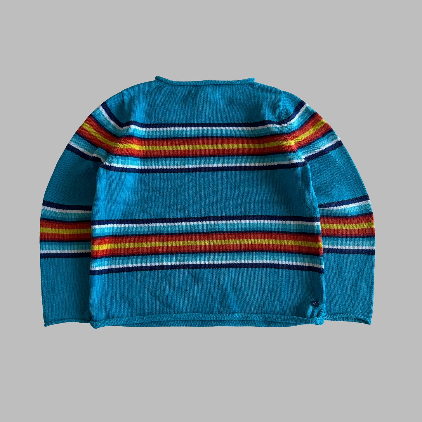 Y2K Polo Ralph Lauren Striped  Heavy Knit - M