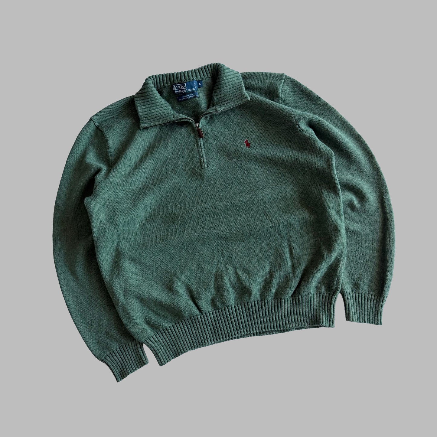 90s Polo Ralph Lauren Quarter Zip - L