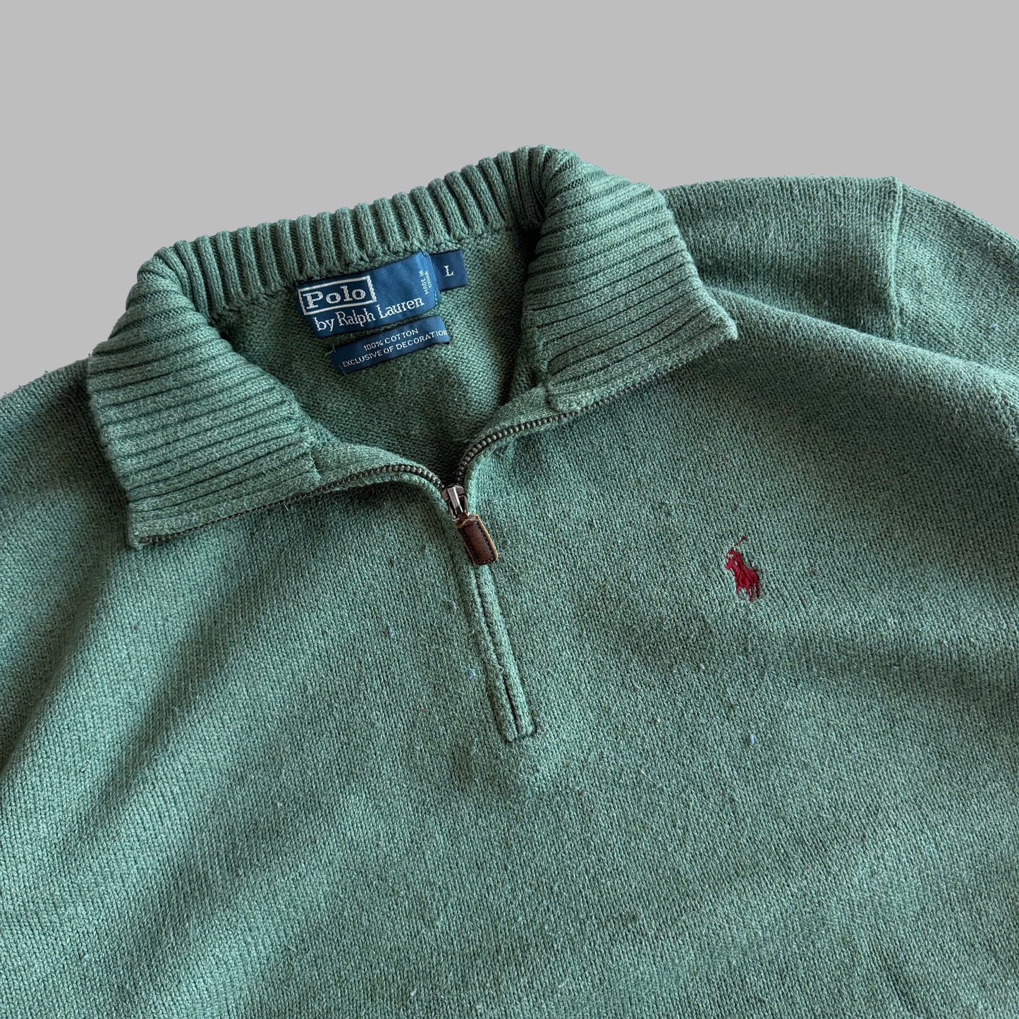 90s Polo Ralph Lauren Quarter Zip - L