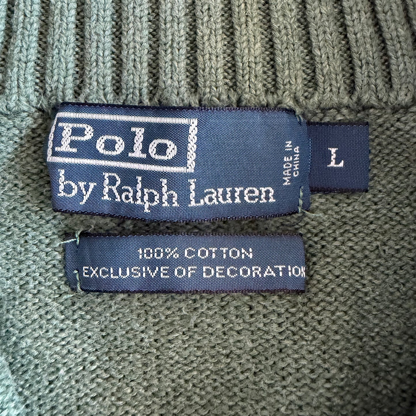 90s Polo Ralph Lauren Quarter Zip - L
