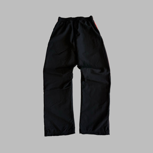 Y2K Adidas Three Stripe Wide Leg Track Pants - S