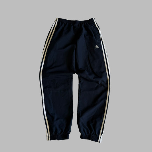 Y2K Adidas Three Stripe Baggy Track Pants - S