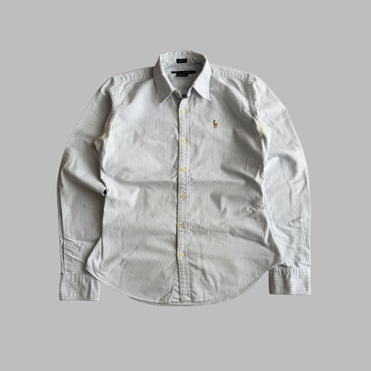 Y2K Polo Ralph Lauren Striped  Button Up Shirt - XS