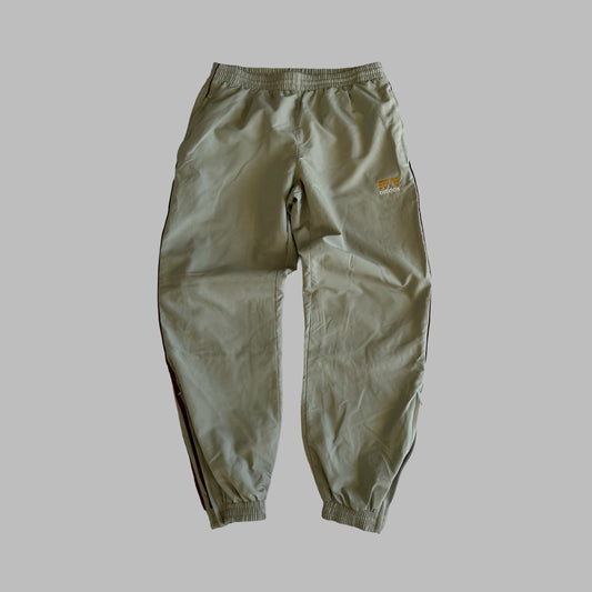 90s Adidas Three Stripe Baggy Track Pants - M