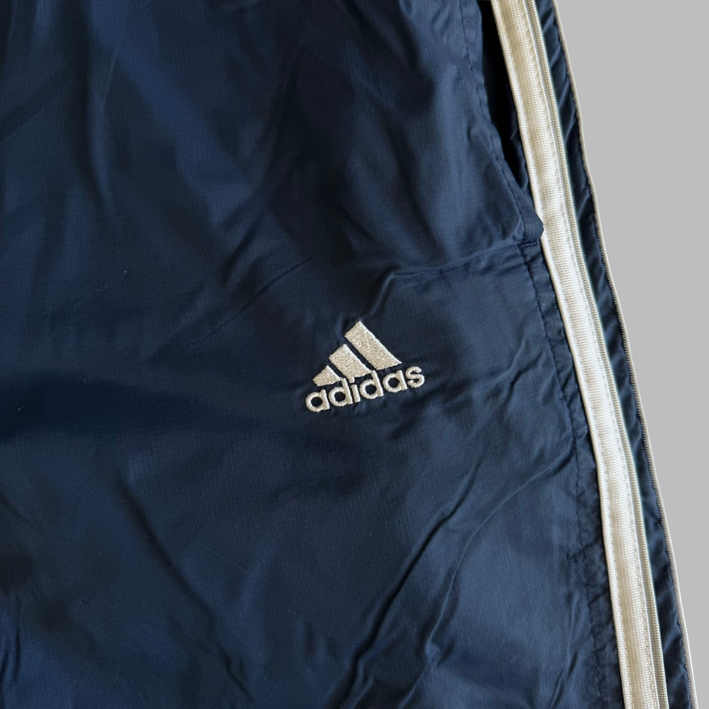 Adidas Three Stripe Straight Leg Track Pants - XL