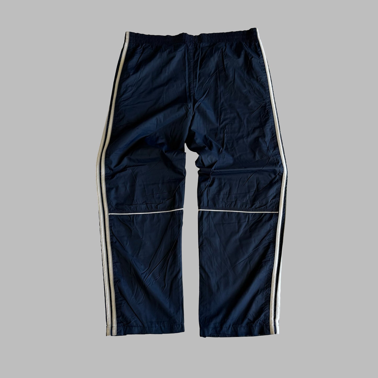 Adidas Three Stripe Straight Leg Track Pants - XL