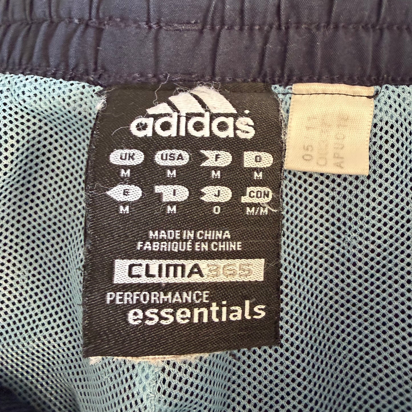 Y2K Adidas Three Stripe Wide Leg Track Pants - M
