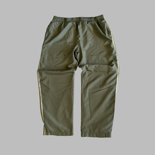 90s Adidas Three Stripe Lightweight Track Pants - L