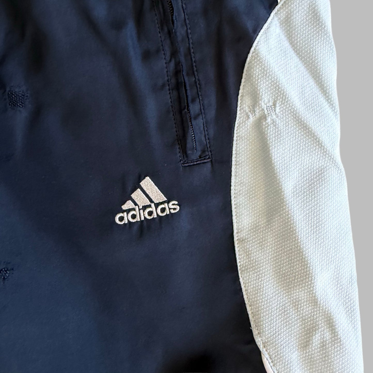 Y2K Adidas Three Stripe Baggy Track Pants - L