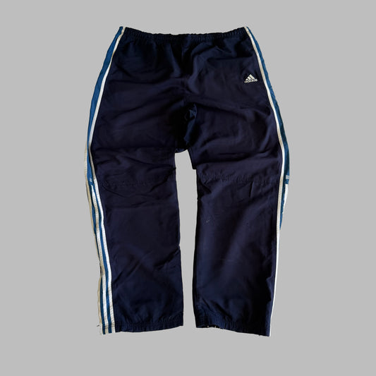 Y2K Adidas Striped Baggy Track Pants - XL