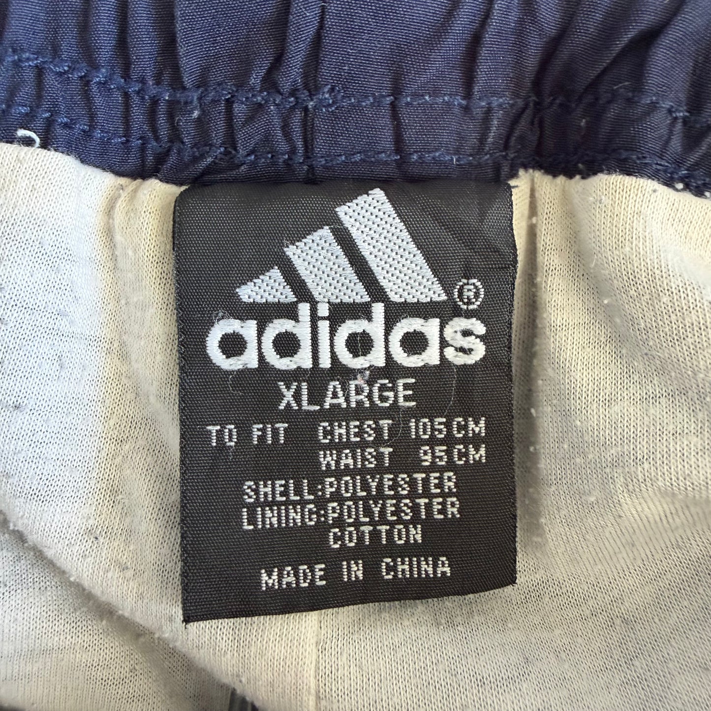 Y2K Adidas Striped Baggy Track Pants - XL