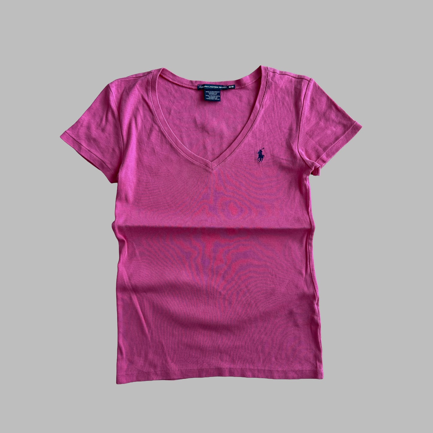 Y2K Ralph Lauren Low Cut T-Shirt - M