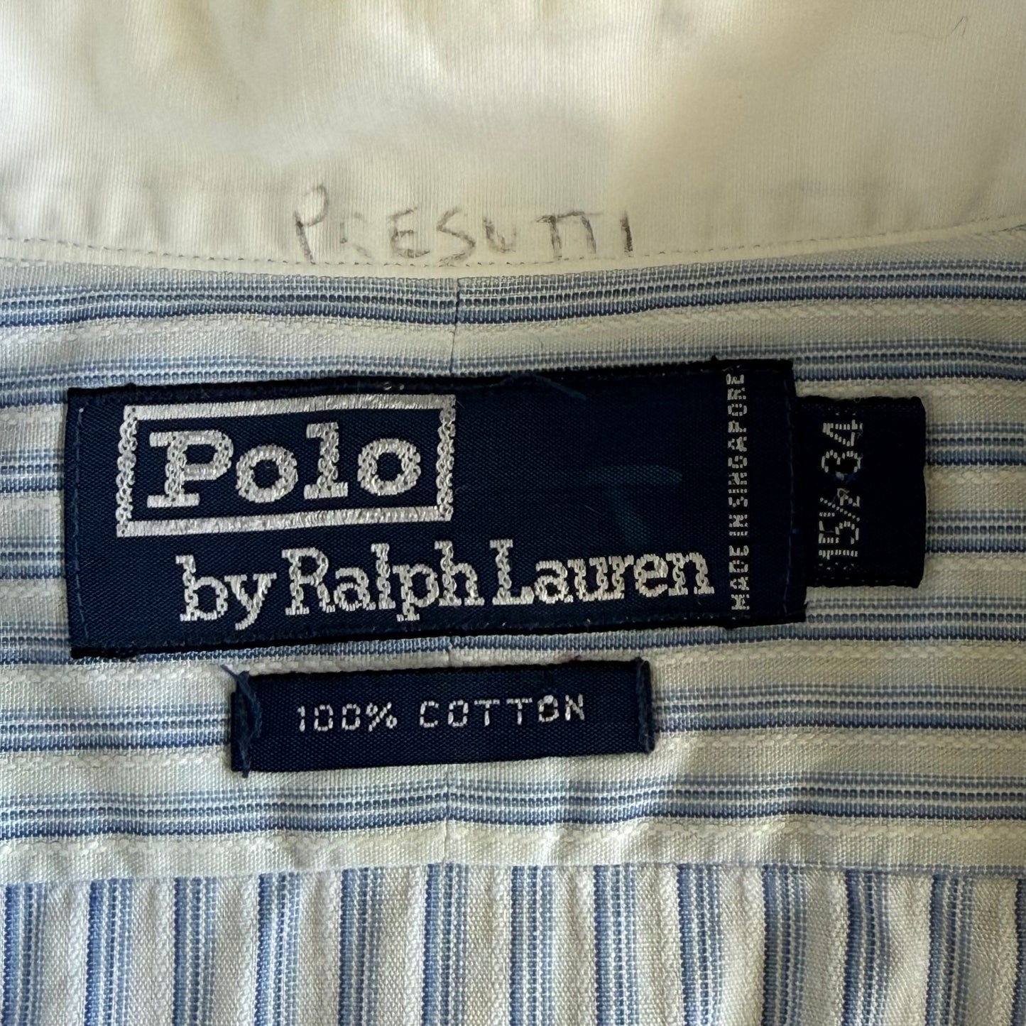 Ralph Lauren Striped Button Up Shirt - Large