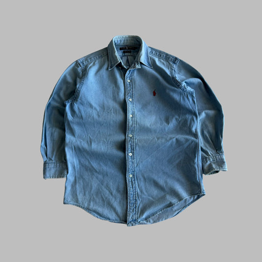 90s Polo Ralph Lauren Heavyweight Button Up Shirt - M