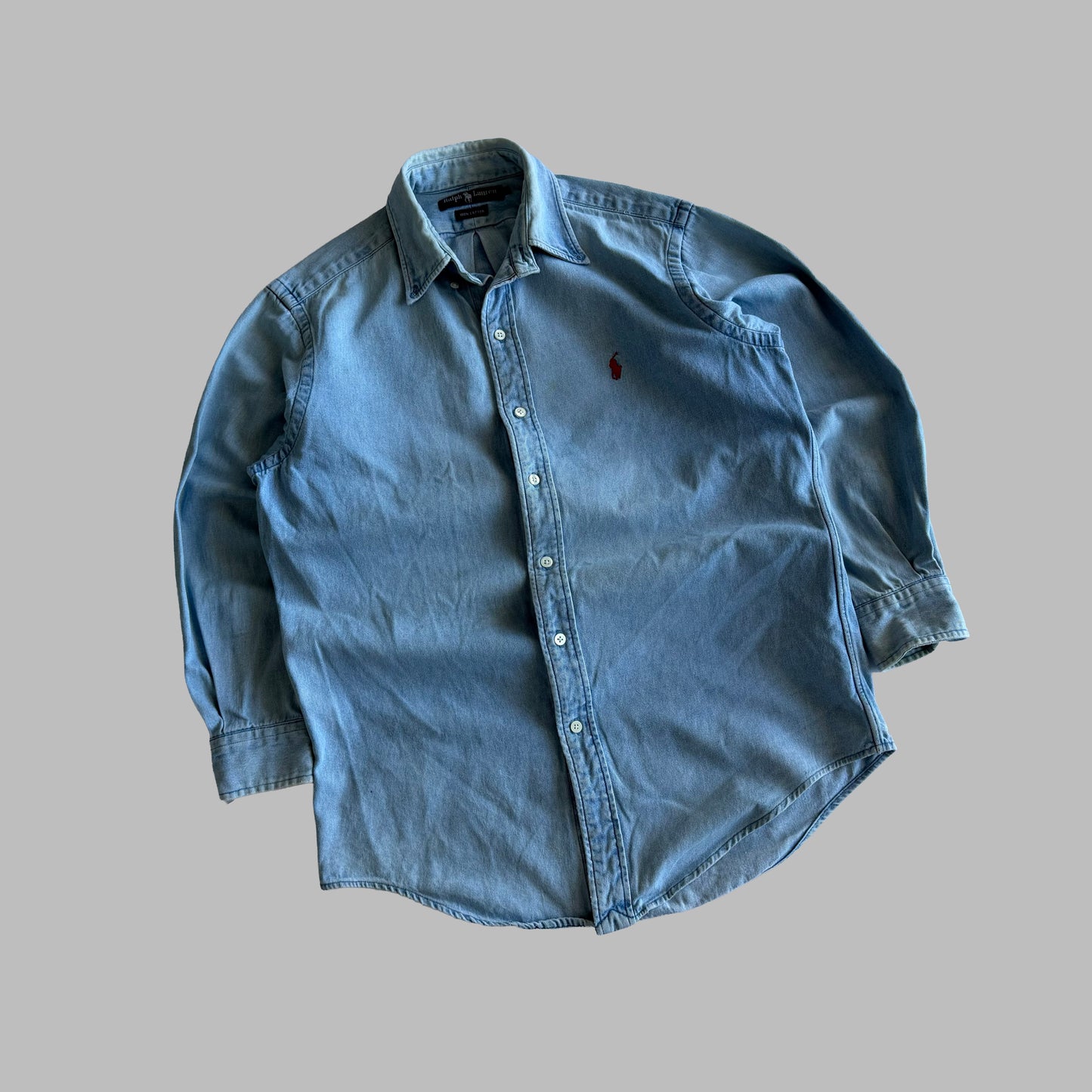 90s Polo Ralph Lauren Heavyweight Button Up Shirt - M