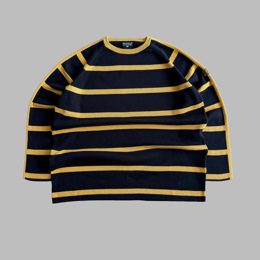 90s Ralph Lauren Polo Jeans Striped Heavy Knit - XL
