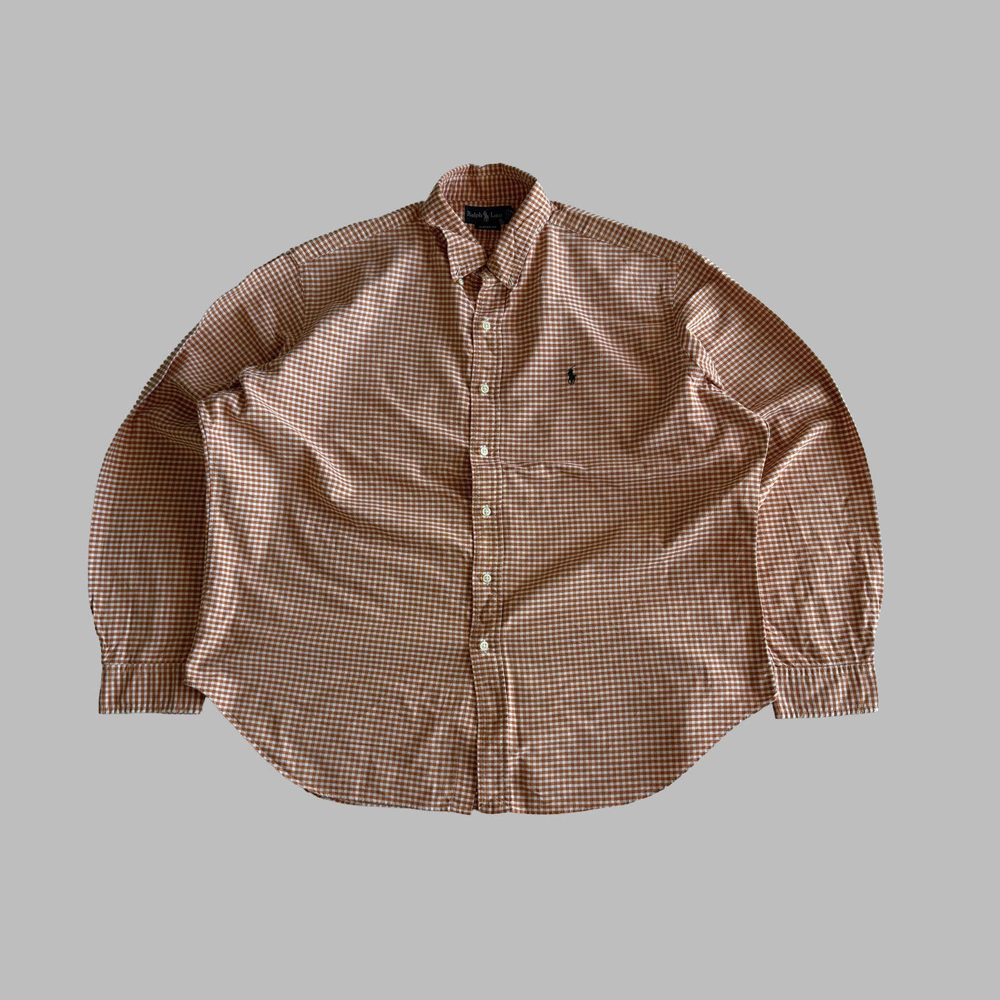 90s Polo Ralph Lauren Gingham Button Up Shirt - XXL