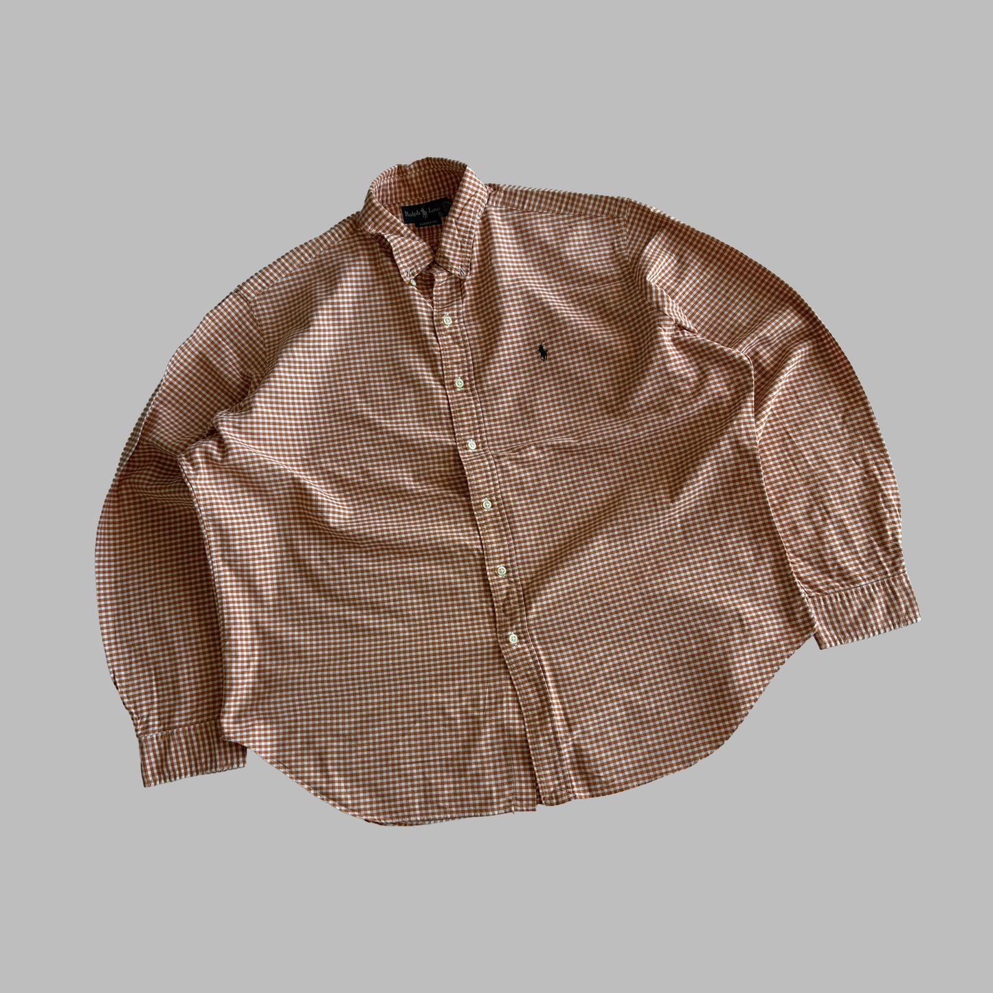 90s Polo Ralph Lauren Gingham Button Up Shirt - XXL
