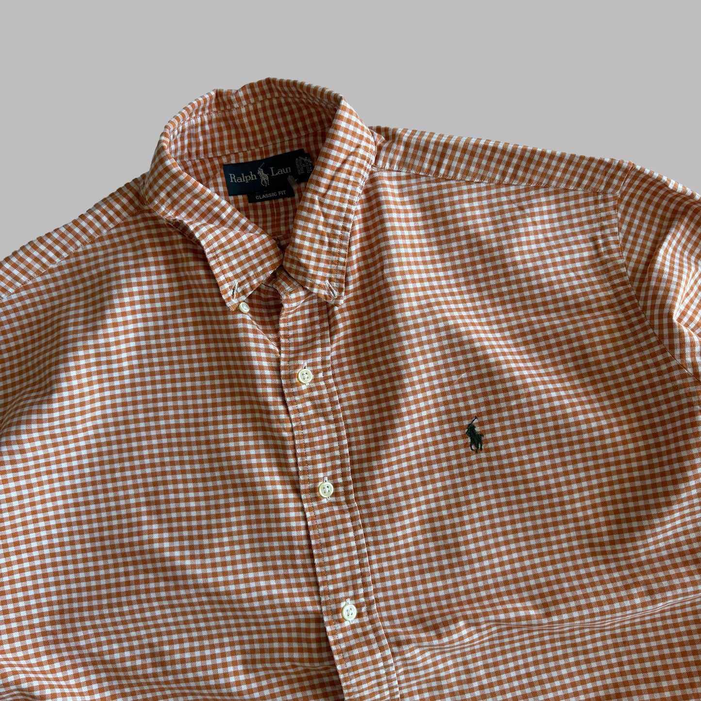 90s Polo Ralph Lauren Gingham Button Up Shirt - XXL