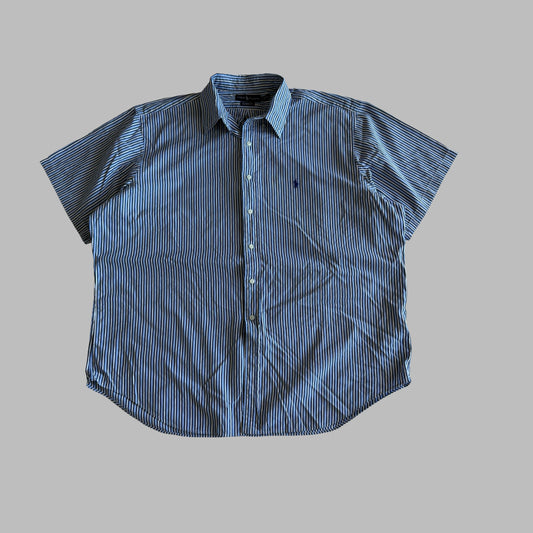Y2K Polo Ralph Lauren Striped Button Up Shirt - XXL