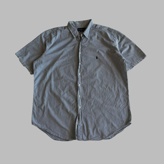 Y2K Polo Ralph Lauren Striped Button Up Shirt - XXL