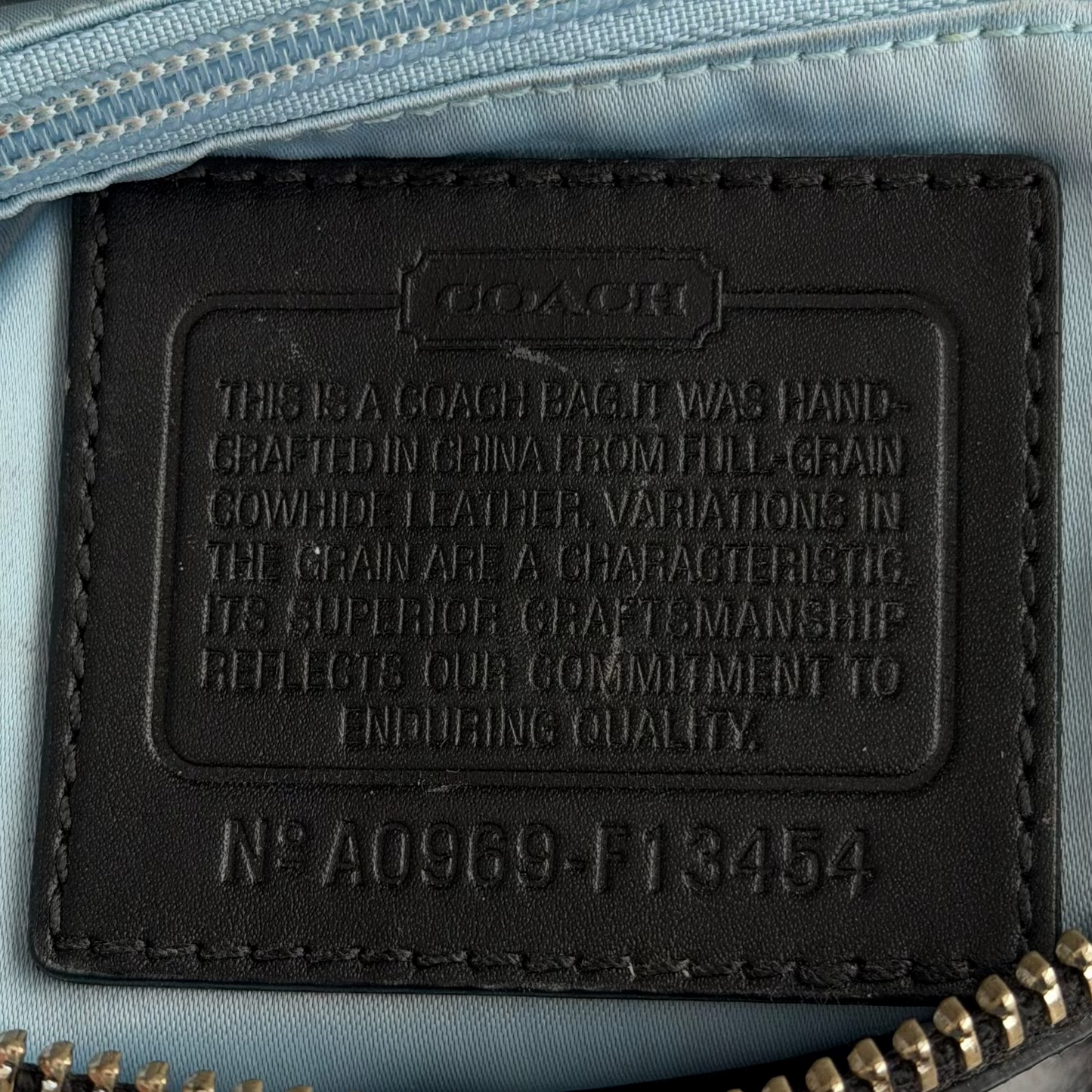 Y2K Coach Buckle Leather Shoulder Bag