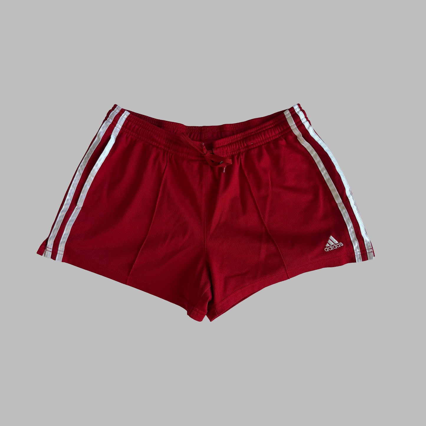Y2K Adidas Three Stripe Mini Shorts - M