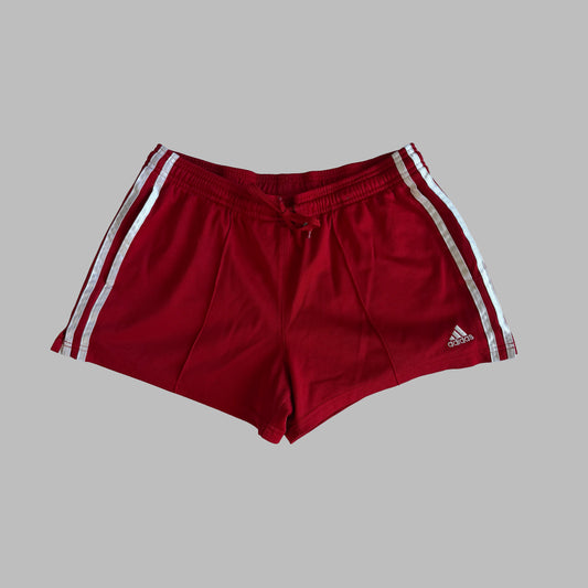 Y2K Adidas Three Stripe Mini Shorts - M