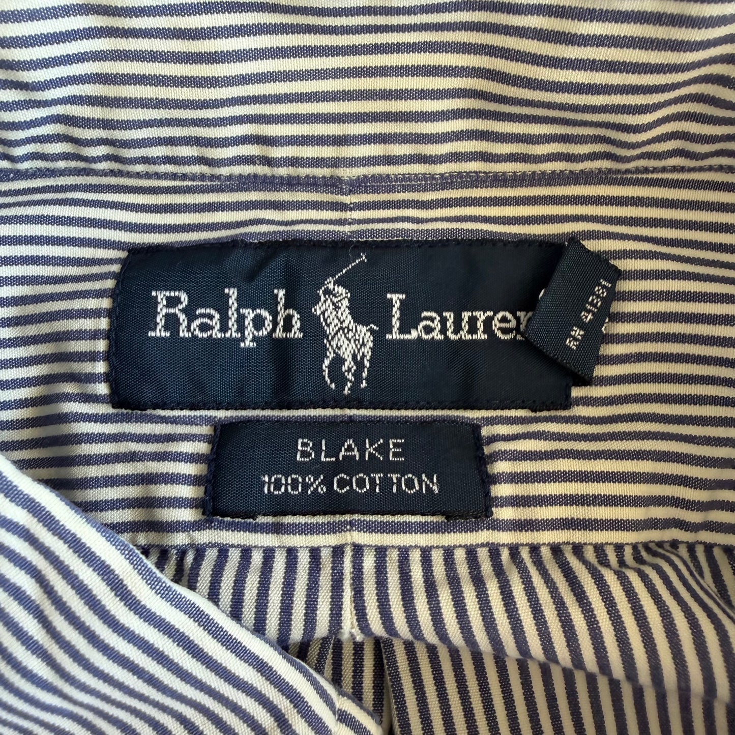 Y2K Polo Ralph Lauren Striped Button Up Shirt - XXL