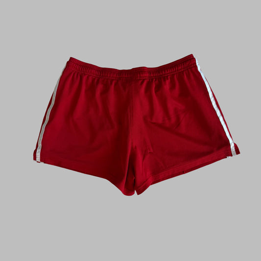Y2K Adidas Three Stripe Mini Shorts - M
