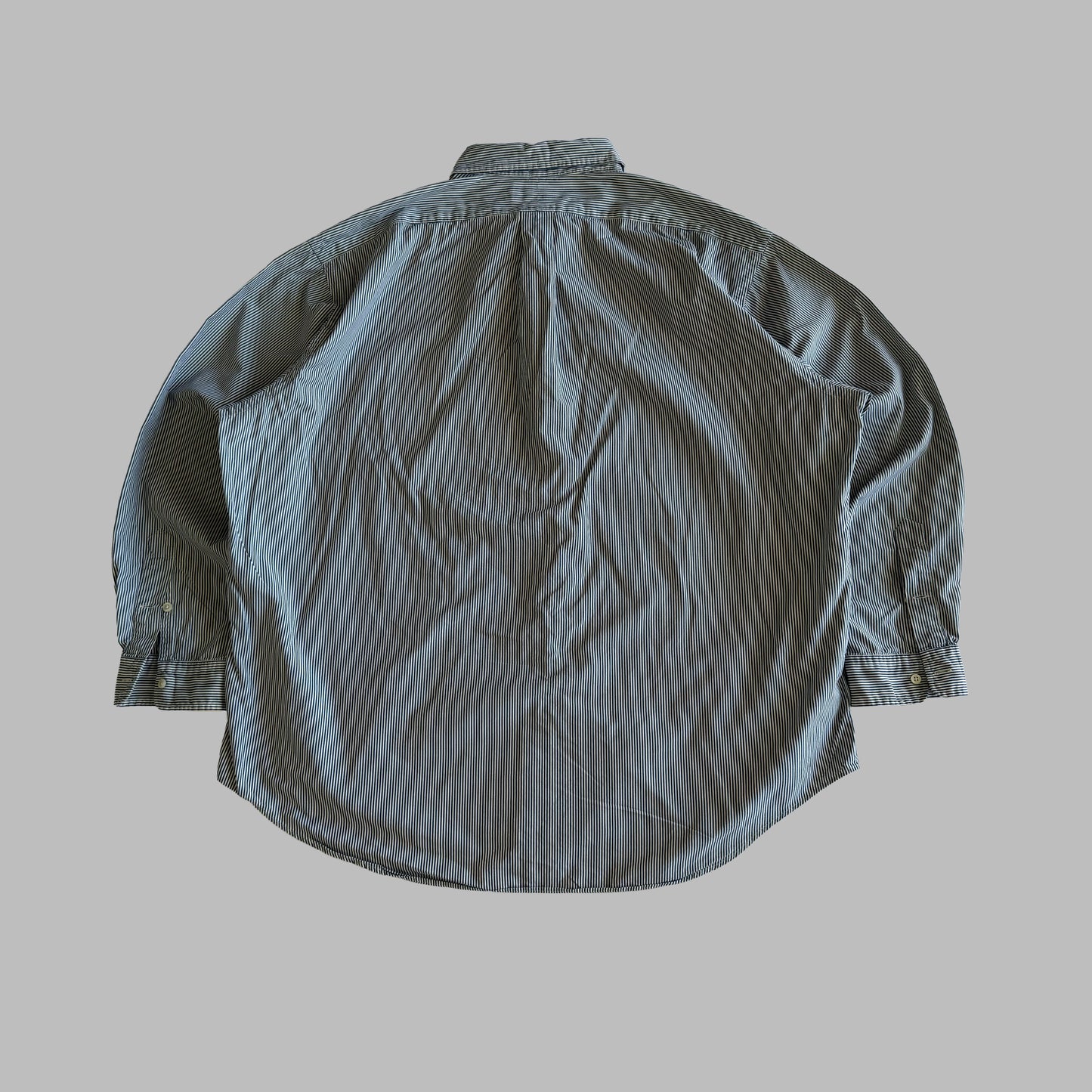 Y2K Polo Ralph Lauren Striped Button Up Shirt - XXL